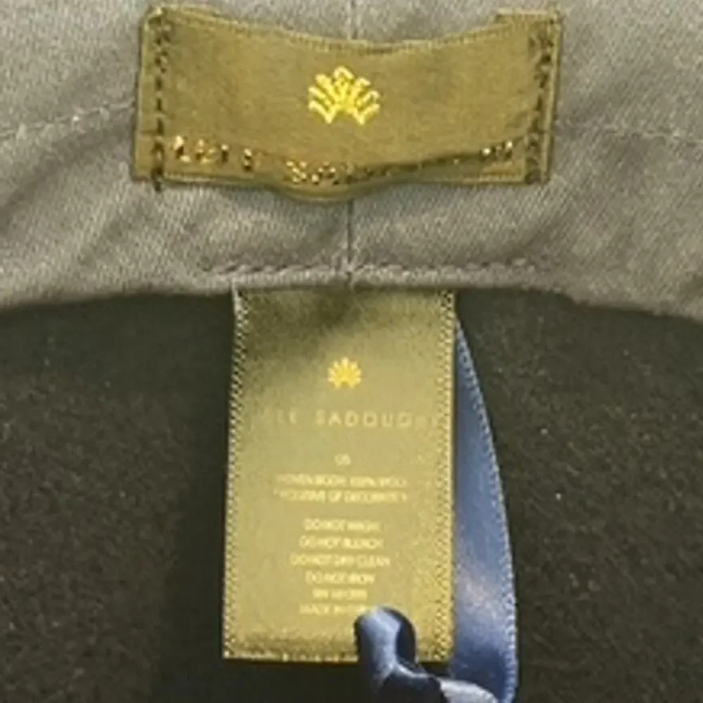 Lele Sadoughi for Anthropologie Wool Rancher Hat in Navy with Pearl Details $145